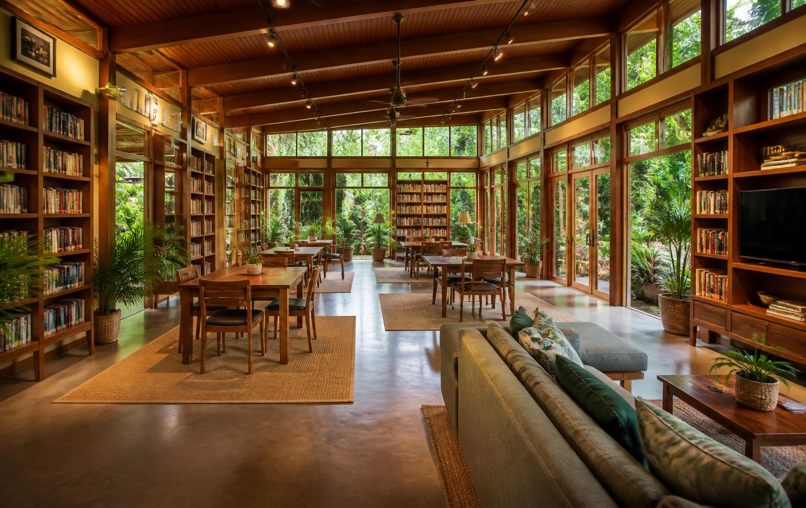 Library and Game Room