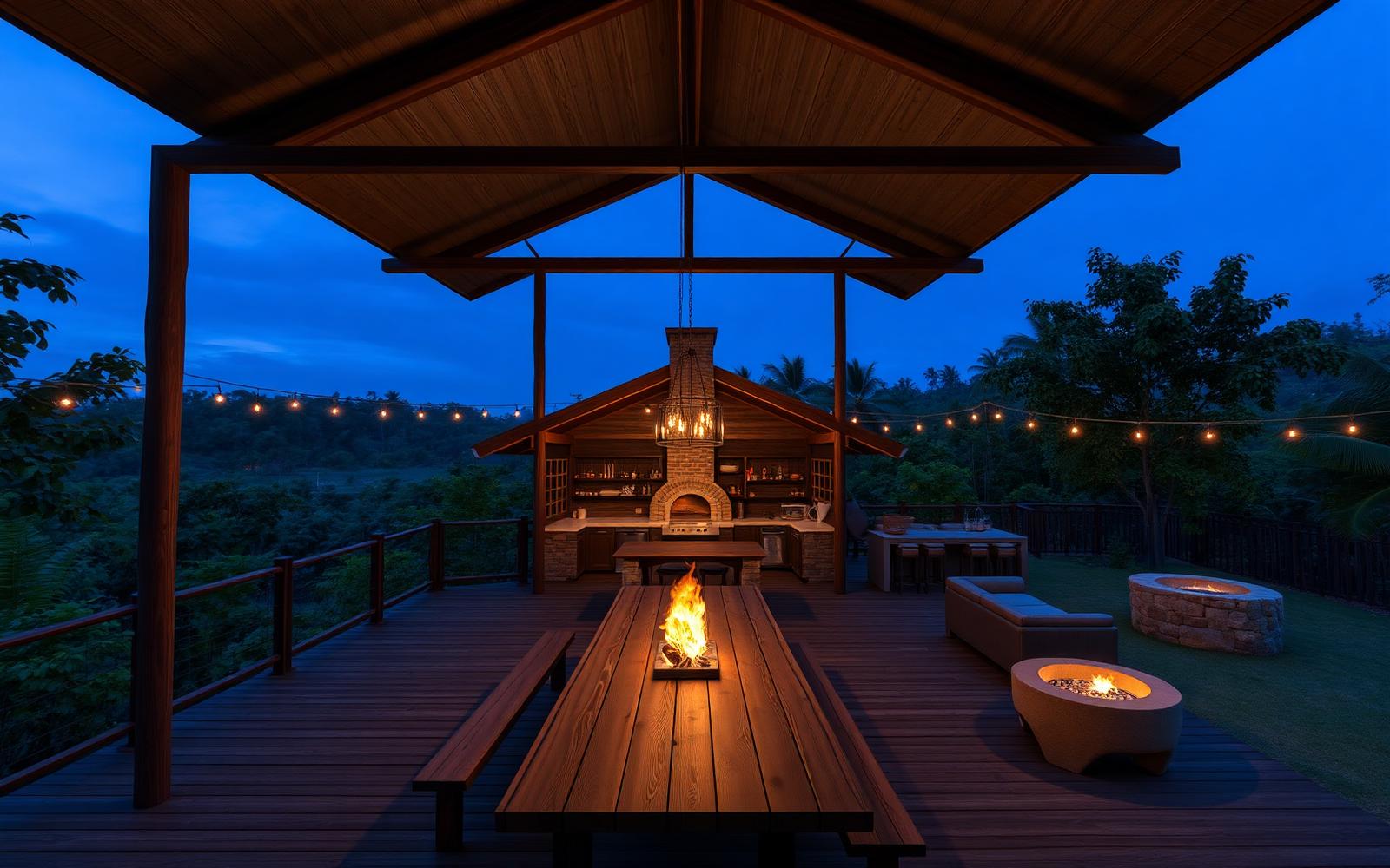 Outdoor Kitchen and Fire Pit