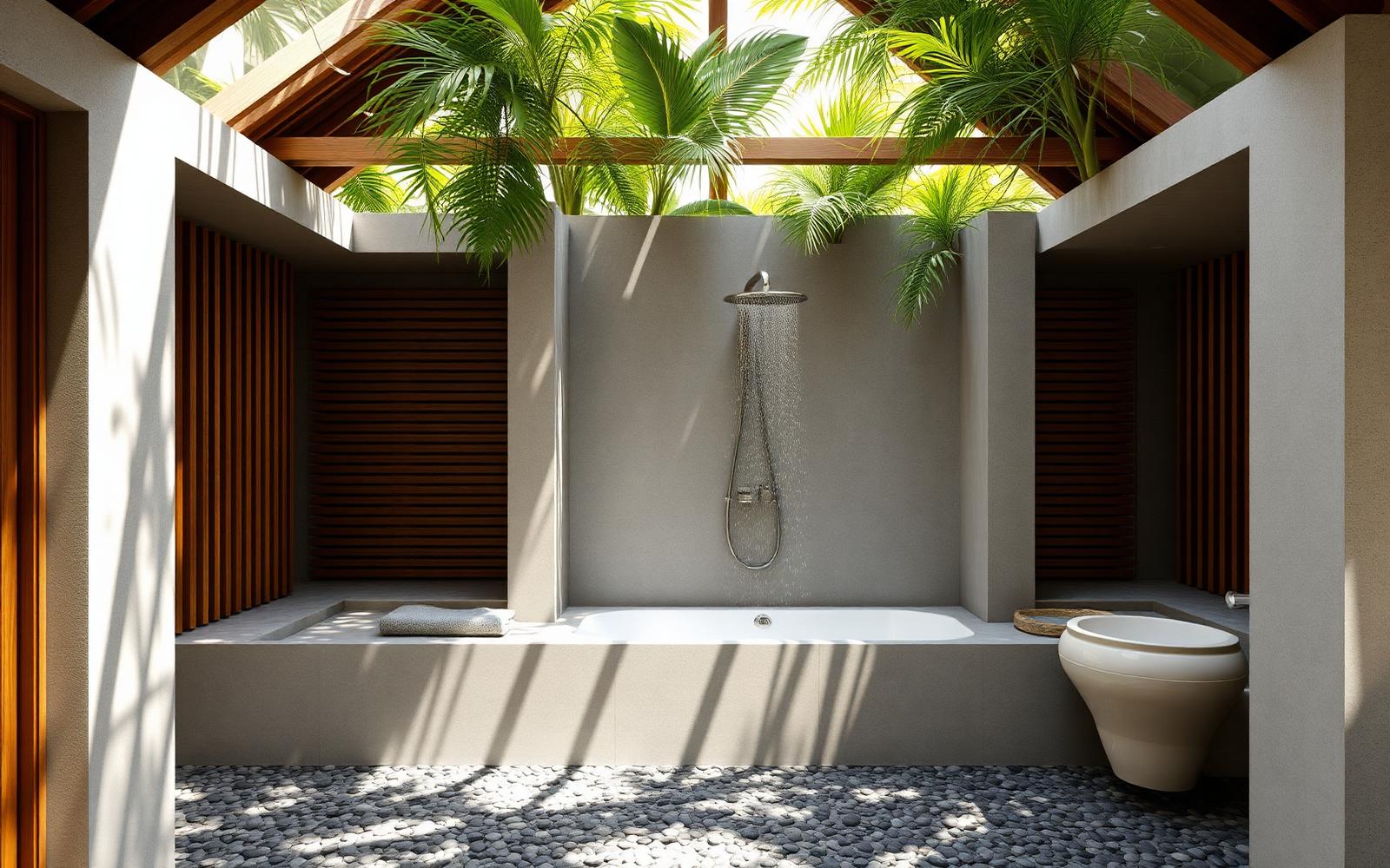 Semi-Open Baths